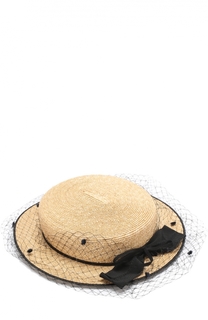 Соломенная шляпа с бантом Inverni