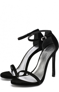 Босоножки из текстиля на шпильке Stuart Weitzman