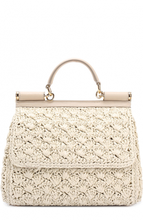 Сумка Sicily medium из рафии Dolce &amp; Gabbana