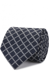 Шелковый галстук в клетку HUGO