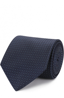 Шелковый галстук с узором HUGO