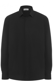 Хлопковая рубашка с воротником кент Saint Laurent