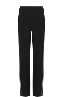Брюки прямого кроя с контрастными лампасами Chloé