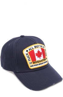 Хлопковая бейсболка с нашивкой Dsquared2