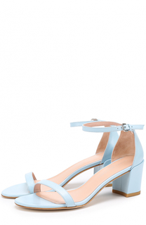 Кожаные босоножки Simple на устойчивом каблуке Stuart Weitzman