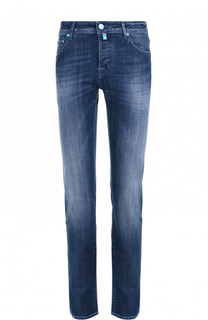 Джинсы прямого кроя с контрастной прострочкой Jacob Cohen