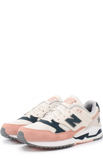 Замшевые кроссовки 530 с текстильной вставкой New Balance