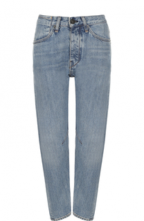 Укороченные джинсы прямого кроя с потертостями Rag&amp;Bone