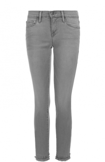 Укороченные джинсы-скинни с бахромой Frame Denim