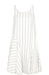 Мини-платье в полоску с оборкой Giorgio Armani