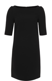 Мини-платье прямого кроя с укороченным рукавом Saint Laurent