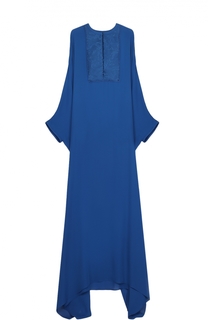 Шелковое платье-макси асимметричного кроя Roberto Cavalli
