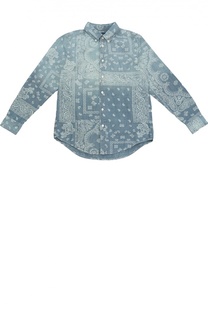 Джинсовая рубашка с узором пейсли Polo Ralph Lauren