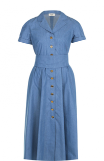 Джинсовое платье-рубашка с поясом Weill