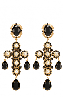 Серьги-клипсы с кристаллами Swarovski Dolce &amp; Gabbana