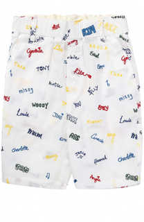 Хлопковые шорты с вышивками Stella McCartney