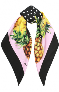 Шелковый платок с принтом Dolce &amp; Gabbana