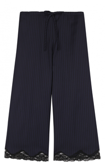 Укороченные брюки с кружевной отделкой и эластичным поясом Alexander Wang