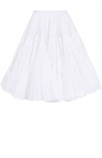 Пышная многоярусная юбка-миди Alaia