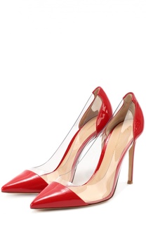 Лаковые туфли Plexi на шпильке Gianvito Rossi