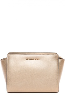 Сумка Selma Medium из металлизированной кожи MICHAEL Michael Kors