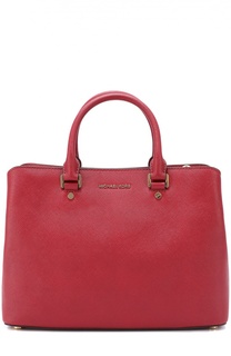 Сумка Savannah Large из сафьяновой кожи MICHAEL Michael Kors