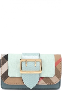 Сумка Buckle с отделкой из кожи змеи Burberry