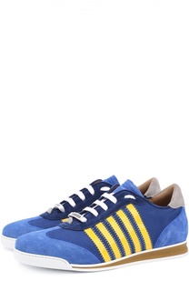 Комбинированные кроссовки New Runners с контрастной отделкой Dsquared2