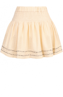 Мини-юбка с эластичным поясом и металлизированной отделкой Isabel Marant Etoile