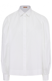 Хлопковая блуза с широкими рукавами Alaia