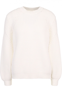 Пуловер фактурной вязки с круглым вырезом Victoria Beckham
