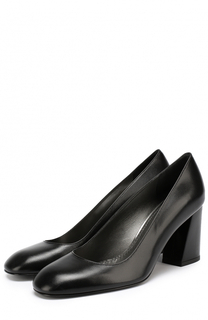 Кожаные туфли Mary на устойчивом каблуке Stuart Weitzman