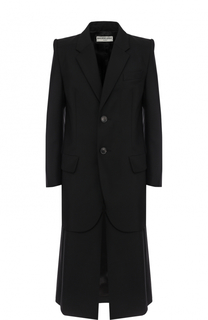 Однобортное пальто прямого кроя Balenciaga