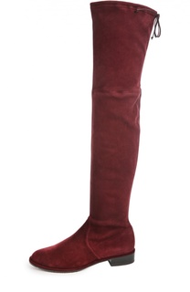 Замшевые ботфорты Lowland Stuart Weitzman