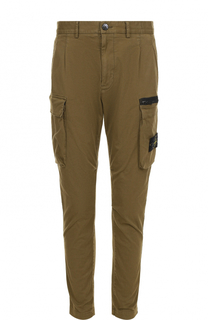 Хлопковые брюки карго Stone Island