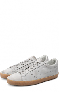 Кожаные кеды Superstar с перфорацией Golden Goose