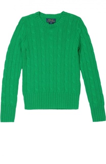 Кашемировый джемпер фактурной вязки Polo Ralph Lauren