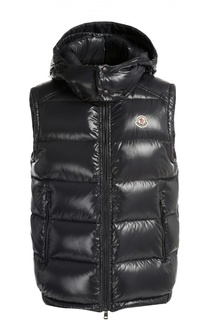 Пуховый стеганый жилет Lacet с капюшоном Moncler