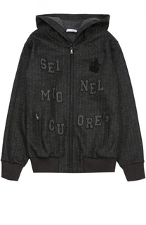 Шерстяная толстовка на молнии с капюшоном Dolce &amp; Gabbana