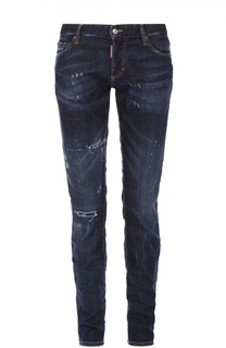 Джинсы прямого кроя с потертостями Dsquared2