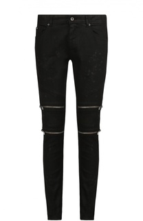 Джинсы скинни с декоративными молниями Just Cavalli