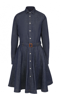 Джинсовое платье-рубашка с поясом Polo Ralph Lauren