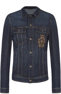 Джинсовая куртка с вышивкой Dolce &amp; Gabbana