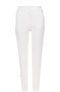 Укороченные зауженные брюки с контрастными лампасами Dolce &amp; Gabbana