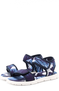 Текстильные сандалии с принтом Dolce &amp; Gabbana