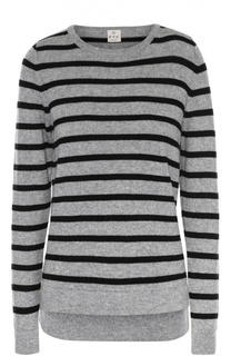 Пуловер в полоску прямого кроя с круглым вырезом FTC