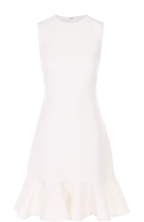Приталенное мини-платье без рукавов с оборкой Victoria by Victoria Beckham