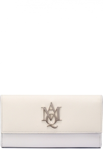 Кожаное портмоне с клапаном Alexander McQueen