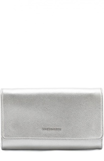 Клатч из сафьяновой кожи Coccinelle