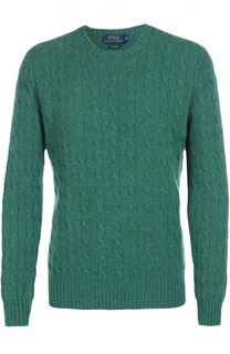 Кашемировый джемпер фактурной вязки Polo Ralph Lauren